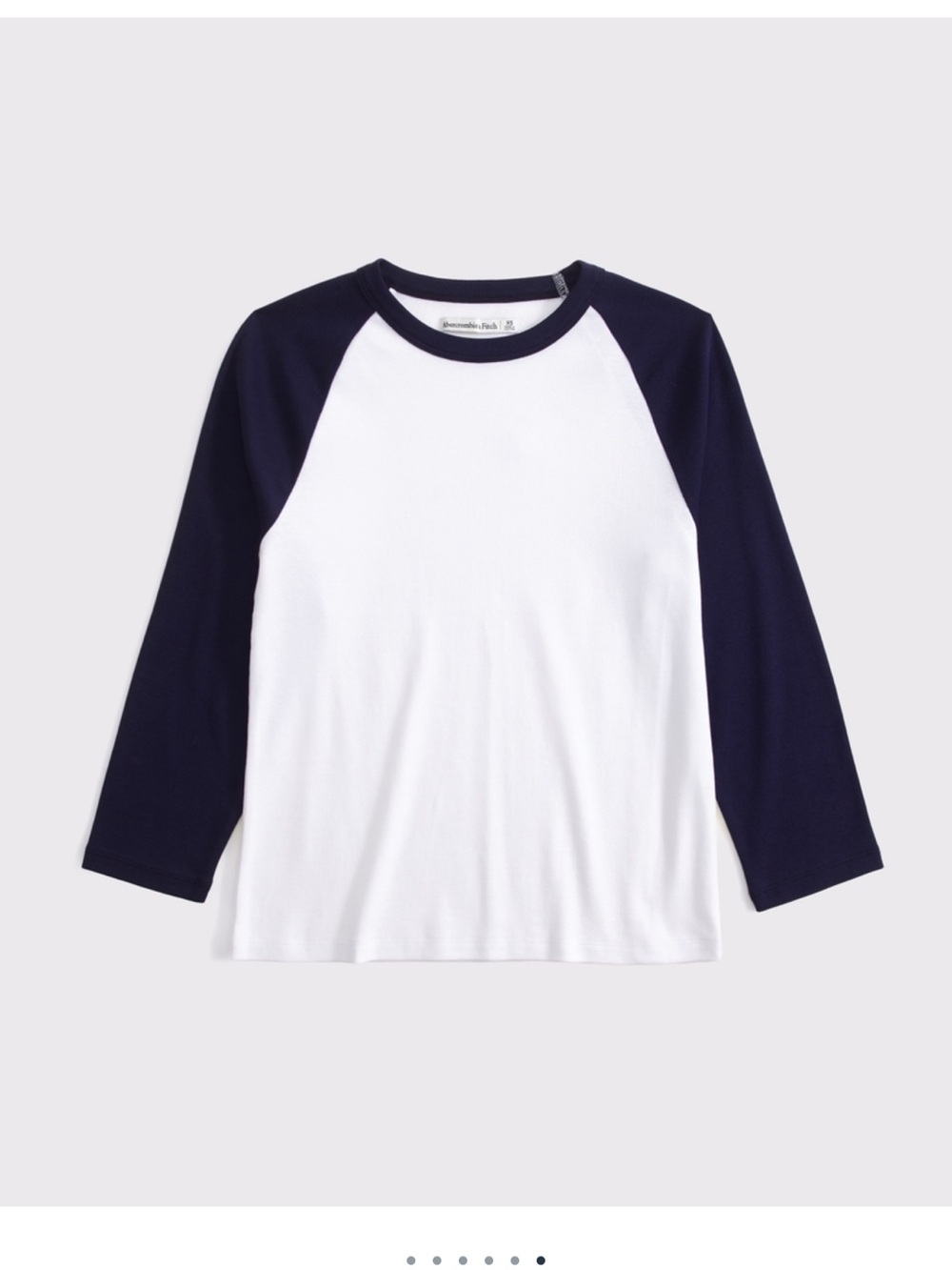 Abercrombie half sleeve baseball tee